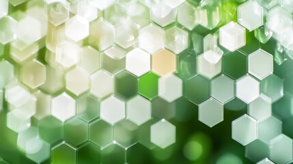 Poster - Captivating bokeh art studio photography creative closeup hexagonal shapes with gradient