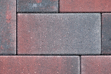 Wall Mural - pink gray stone paving slabs close up