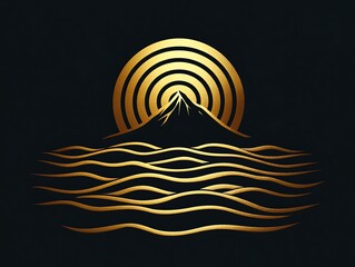 Wall Mural - Simple Yet Impactful Mountain Logo Design