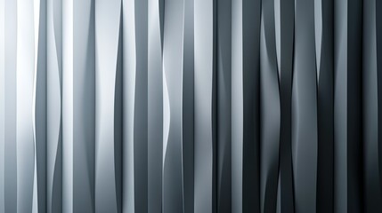 Poster - Abstract Layered Waves in Monochrome Tones for Artistic Design