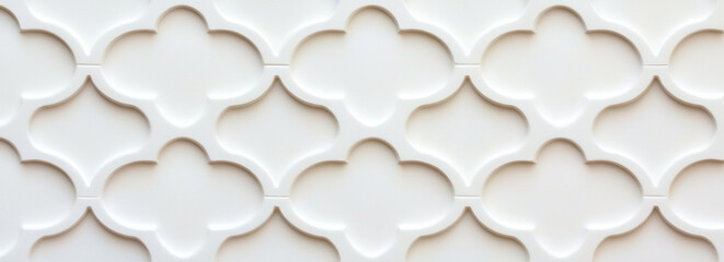 Aufkleber - Elegant trellis wallpaper with intricate designs in soft white tones, perfect for modern interiors