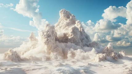 Sticker - Surreal cloud formations resembling mountains