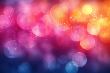 Poster - colorful abstract watercolor background with soft blurred spots and vibrant hues