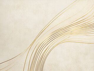Aufkleber - abstract gold lines: a minimalist yet captivating abstract design, featuring a series of delicate, f
