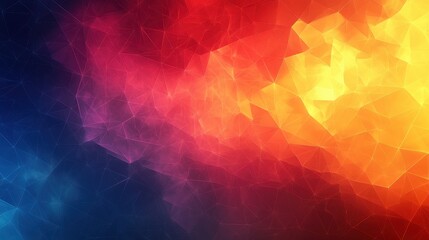 Poster - Abstract fiery polygonal background; website design