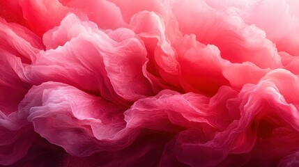 Aufkleber - Pink fabric waves, abstract texture, flowing folds, soft light, background design