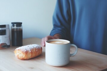 Wall Mural - Morning Coffee and Pastry