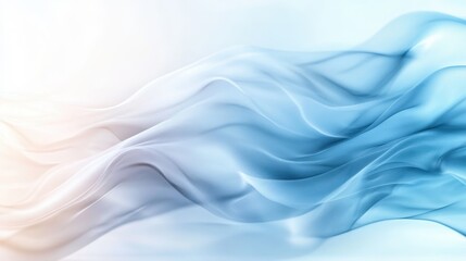 Poster - An abstract design featuring soft blue textures, evoking calmness and tranquility while showcasing the beauty of fluid shapes and gentle motion.