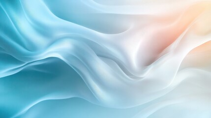Poster - A mesmerizing composition of light blue waves, portraying the dynamic nature of movement while inspiring feelings of serenity and creativity in art.
