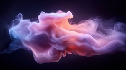 Poster - This stunning abstract image features soft, flowing waves of vibrant colors that create a dreamlike atmosphere, evoking feelings of tranquility and wonder.