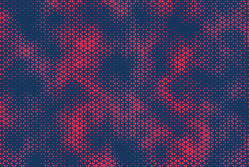 Aufkleber - Triangle Vector Abstract Geometric Technology Background. Halftone Triangular Retro 80s Simple Pattern. Minimal Style Dynamic Tech Wallpaper.