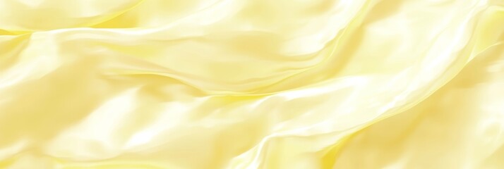 Poster - Seamless Pale Yellow Elegant Wave Texture Pattern Background, Delicate Minimalist Design Gradient