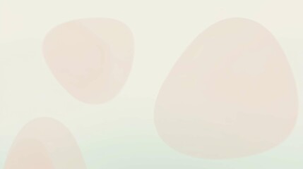 Poster - Soft Abstract Shapes in Light Neutral Tones for Minimalist Background