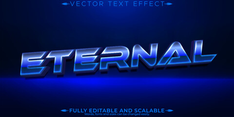 Wall Mural - Space editable text effect, editable eternal and universe text style