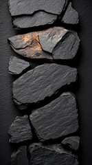 Poster - Natural stone texture close-up image indoor top-down view minimalist design