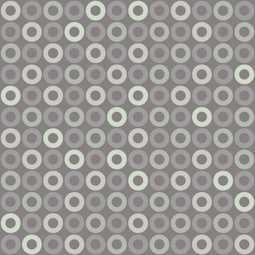 Seamless geometric pattern. Gray geometric background with circles.