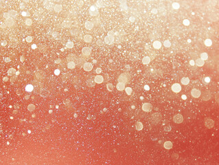 Aufkleber - shimmering background with soft gold and red hues, featuring faint glitter and bokeh effects, creating dreamy and festive atmosphere
