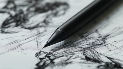 Poster - Creating digital art closeup of drawing tablet and feed home studio digital content creative space artistic perspective