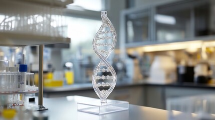 Poster - Constructing a detailed dna double helix model in a laboratory setting for educational purposes