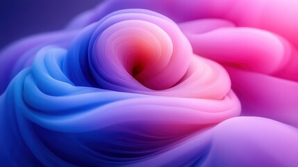 Poster - Abstract swirling pink blue forms, dynamic background, design element