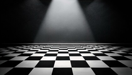 dark room with light