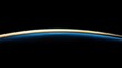 © Rahayu - Earth's atmosphere glowing at sunrise from space.