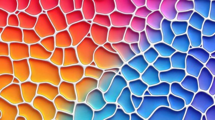 Poster - Colorful abstract network pattern background design