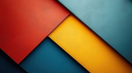 Poster - Abstract colorful geometric shapes background design