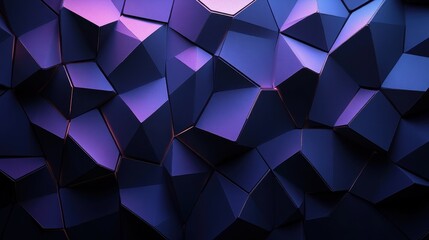 Aufkleber - Abstract purple-blue polygonal texture background