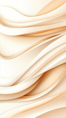 Poster - Soft, flowing waves of cream and beige create a subtle, elegant background, perfect for a calming and sophisticated aesthetic.