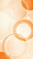 Poster - Abstract design featuring overlapping circles in warm orange tones against a light background.