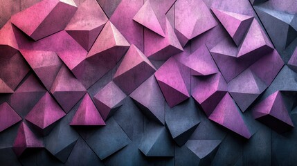 Poster - Abstract pink and grey geometric wall texture background