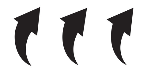Aufkleber - black arrow icon on white background. flat style. arrow icon for your web site design, logo, app, ui