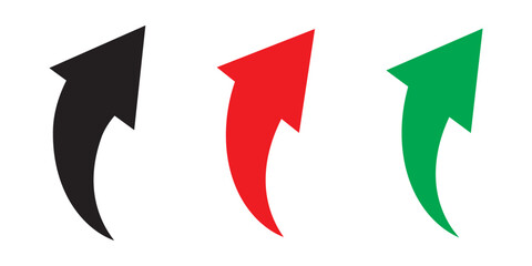 Aufkleber - black arrow icon on white background. flat style. arrow icon for your web site design, logo, app, ui