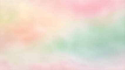 Aufkleber - A soothing abstract background with a soft wash of pastel colors, including pinks, greens, and warm undertones. Ideal for modern, artistic, or calming visuals.