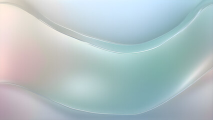 Aufkleber - Ethereal, smooth gradient blending pastel hues of pink, blue, and white with subtle linear textures. A modern, minimalistic abstract background.