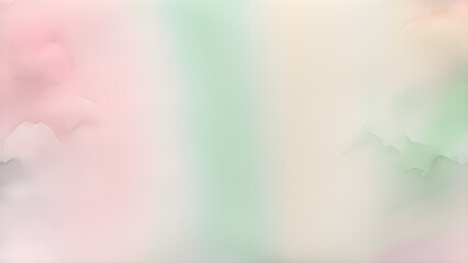 Aufkleber - An abstract pastel gradient with a gentle fusion of pink and green hues. The blurred, airy texture adds a delicate and artistic touch.