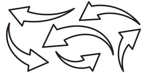 Aufkleber - black arrow icon on white background. flat style. arrow icon for your web site design, logo, app, ui