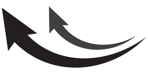 Aufkleber - black arrow icon on white background. flat style. arrow icon for your web site design, logo, app, ui