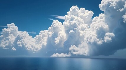 Poster - Dreamlike scene of clouds and water surface