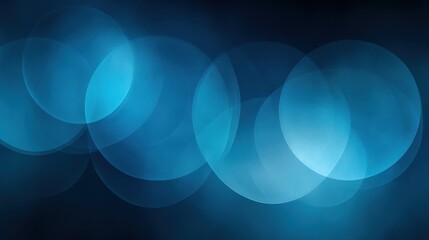 Aufkleber - Blue bokeh lights, abstract background, dark, design