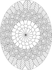 Wall Mural - PrintFlowers Coloring Pages For Adules