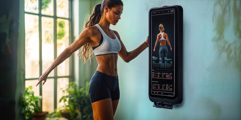 Poster - Innovative At-Home Workout Technology with AI-Powered Real-Time Coaching for Optimal Strength Training