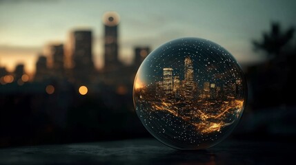 Smart city network concept
