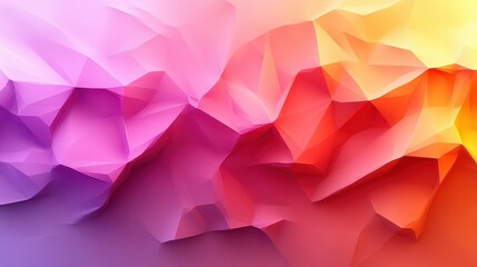 Poster - Abstract colorful low-poly background (2)