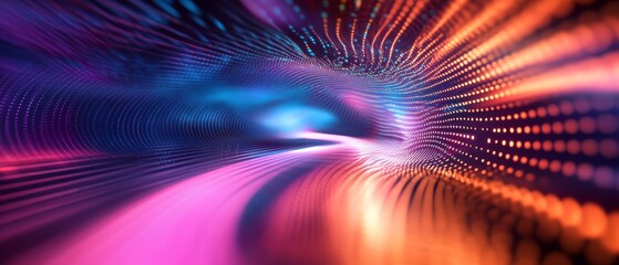 Poster - Discover a vibrant digital backdrop ideal for showcasing advanced tech processes, AI developments, seamless data transfers, and scientific breakthroughs that inspire innovation and creativity