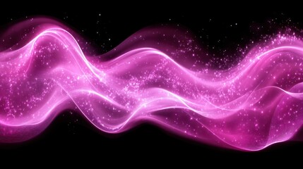 Poster - Pink energy wave abstract background