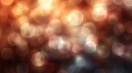 Wall Mural - warm autumn bokeh lights background
