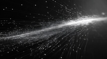Aufkleber - Abstract digital stream, data flow, technology background