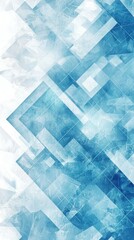 Wall Mural - abstract geometric pattern with light blue tones creating a sleek, tech-inspired digital design.